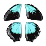 Transparent Resin Wing Pendants Set