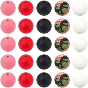 Round Silicone Focal Beads
