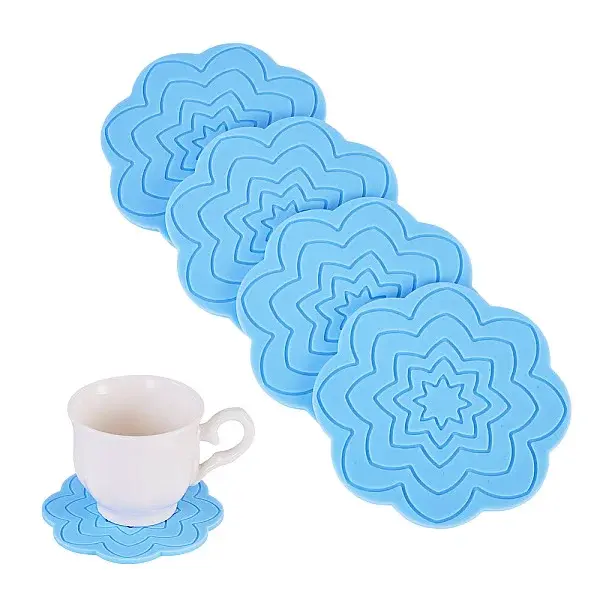 4Pcs Silicone Placemats