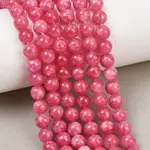Dyed Natural White Jade Beads Strands
