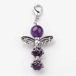 Natural Round Amethyst Pendant Decorations