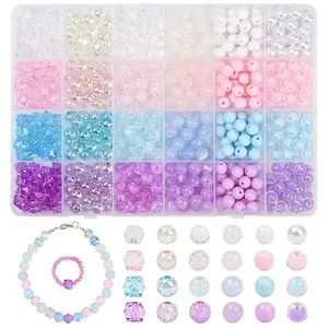 600Pcs 24 Styles Mixed Styles Acrylic Beads
