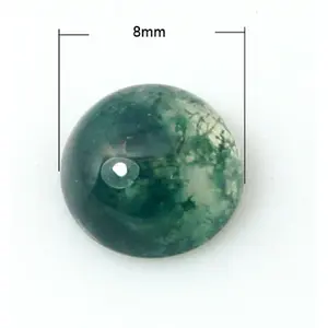 Natural Moss Agate Cabochons