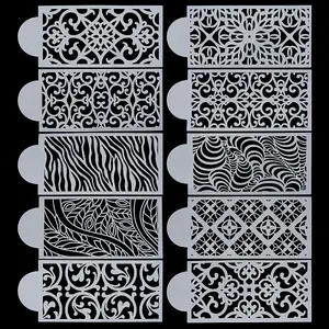 PET Hollow Out Drawing Painting Stencils