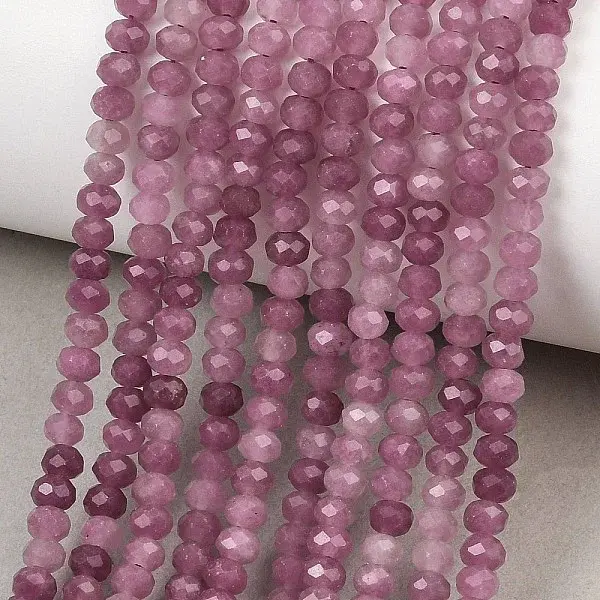 Dyed Natural Whie Jade Beads Strands