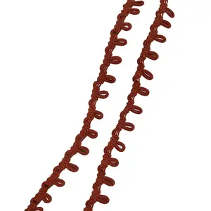 Polyester Braid Trims with Elastic Button Loops