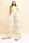 DEFACTO Coool Parachute Gabardine 100% Cotton Trousers
