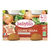 BABYBIO Tekvica Violina z našej vlastnej ekofarmy 2x130 g
