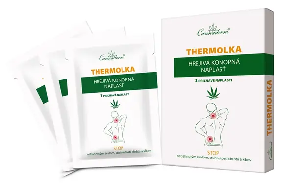 Cannaderm Thermolka hrejivá konopná náplasť