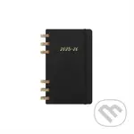 Moleskine – 12-mesačný týždenný študentský špirálový plánovací zápisník (diár) Academic 2025/2026 - čierny