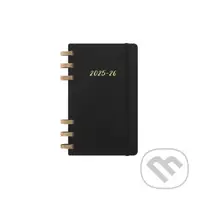Moleskine – 12-mesačný týždenný študentský špirálový plánovací zápisník (diár) Academic 2025/2026 - čierny