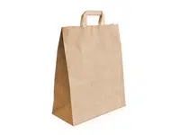 250 ks - Taška papírová 320x160x390 na menuboxy, plochá držadla