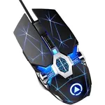 Herná myš Mechanic - Čierna/Drôtová H37824