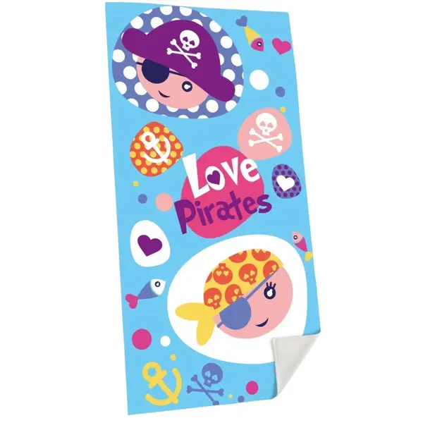 Kids Euroswan Plážová osuška 70x140 - Piráti KE-KL10596