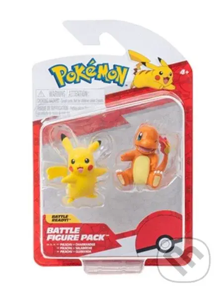 Pokémon akčné figúrky (mix druhov (Charmander & Pikachu, Squirtle & Pikachu, Bulbasaur & Pikachu))