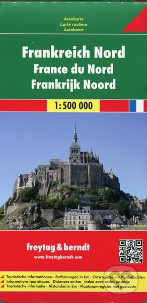 Frankreich Nord 1:500 000 (Automapa - platná do r. 2018)