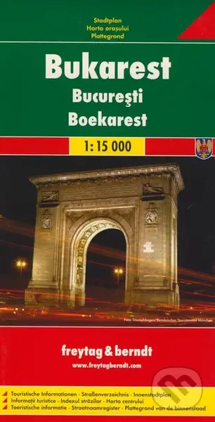 Bukarest 1:15 000 (Mapa mesta)