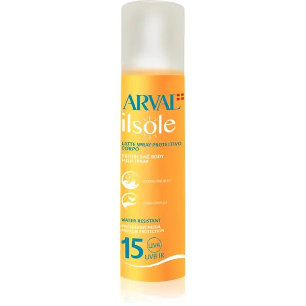 Arval IlSole Protective Body Milk Spray SPF 15 ochranné opalovací mléko ve spreji 200 ml