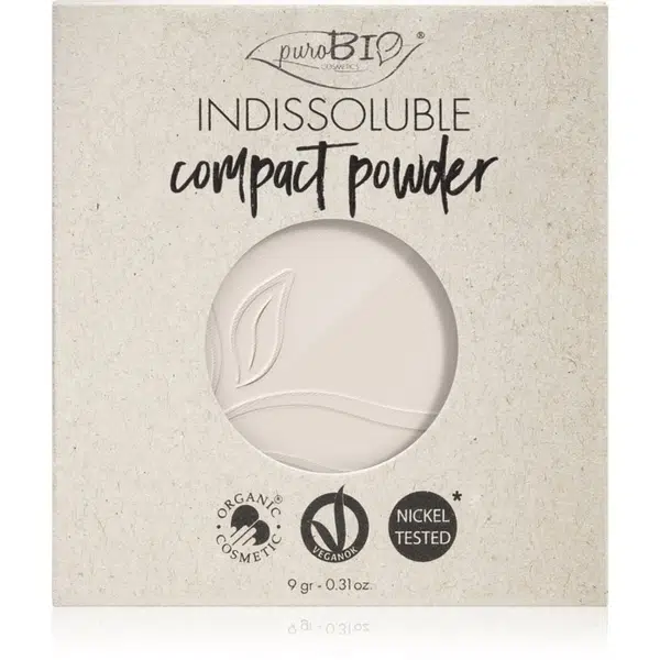 puroBIO Cosmetics Indissouble kompaktní pudr náhradní náplň odstín T00 9 g