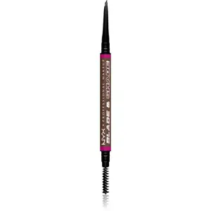 NYX Professional Makeup Blade & Shade tužka na obočí s kartáčkem odstín 09 Brunette g