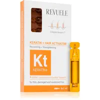 Revuele Ampoules Keratin + Hair Activator ampule pro slabé, namáhané vlasy 8x5 ml