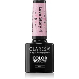 Claresa SoakOff UV/LED Color Love Story gelový lak na nehty odstín 4 5 g