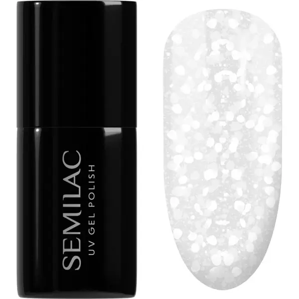 Semilac UV Hybrid Crushed_ICE gelový lak na nehty s použitím UV/LED lampy odstín 490 Ice Crushed 7 ml
