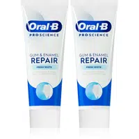 Oral B Gum & Enamel Repair Fresh White zubní pasta pro svěží dech 2x75 ml