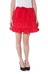 Červená mini sukňa Denny Rose
