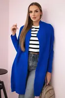 Sweater with batwing sleeve purple-blue