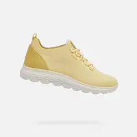 Yellow women's sneakers Geox Spherica - Women's