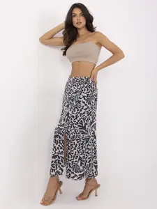 Skirt-D73771M50222B-navy blue