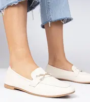 Gemre Béžové elegantné mokasíny s kamienkami Banzao