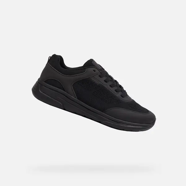 Black men's sneakers Geox Klaiver - Men's