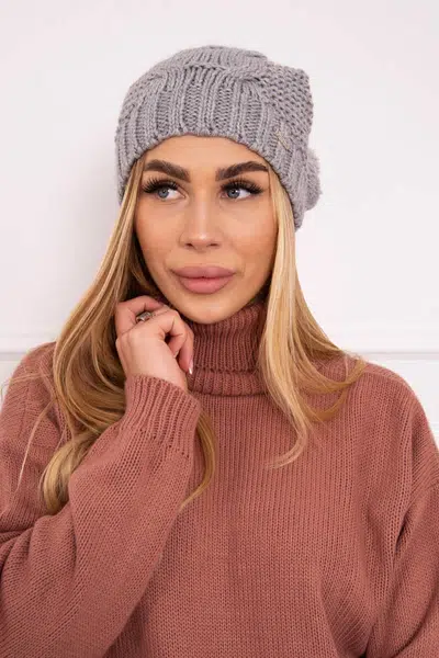 marka niezdefiniowana Čapica s fleece Karolina K243 sivá