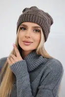 Kesi Dámska čiapka Nastia K373 mocca