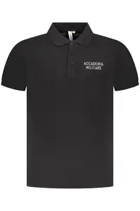 Čierne pánske polo tričko s krátkym rukávom