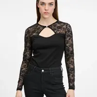 Black women's bodysuit with long sleeves ORSAY - Women's