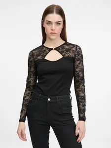 Black Women's Bodysuit with Long Sleeves ORSAY - Women's