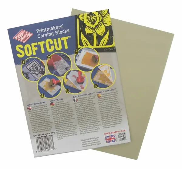 Softcut měkké lino pro linoryt 7,5x7,5cm