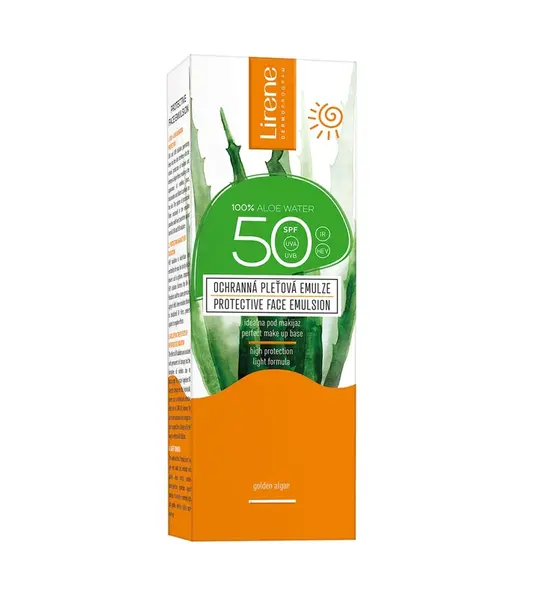 Lirene Sun Ochranná pleťová emulze s aloe vera SPF50 50 ml