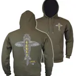 Vass mikina carp rising hoodie khaki - m