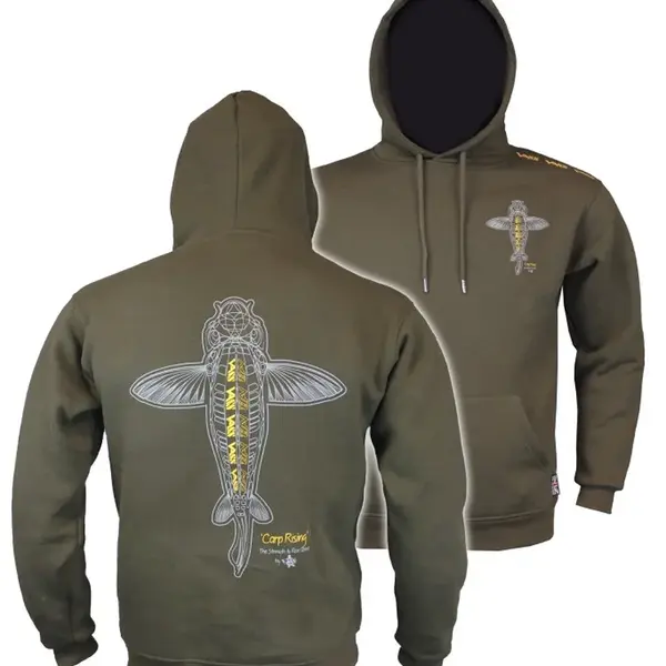 Vass mikina carp rising hoodie khaki - m