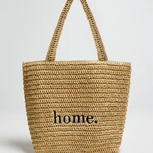 Marisse Beige Woven Bag