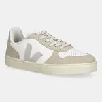 Dětské kožené tenisky Veja Small V-10 Laces béžová barva, CX0520999