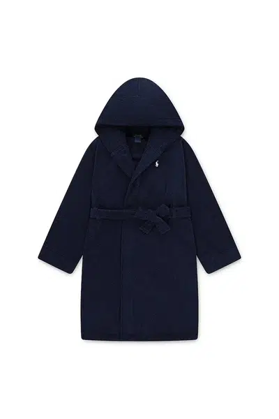 Dětský bavlněný župan Polo Ralph Lauren tmavomodrá barva, 7P0188
