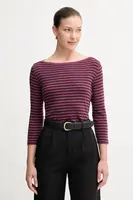 Bavlněné tričko s dlouhým rukávem United Colors of Benetton žlutá barva, 30YSD109W