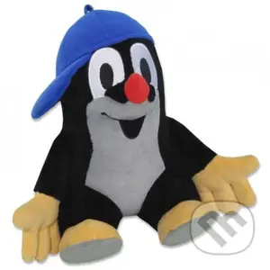 Krtek 31cm sedící, kšiltovka modrá - Zdeněk Miler