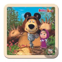 Máša a Medvěd a amliny: Puzzle 4 dílky - puzzle z kategorie Maxi dílky