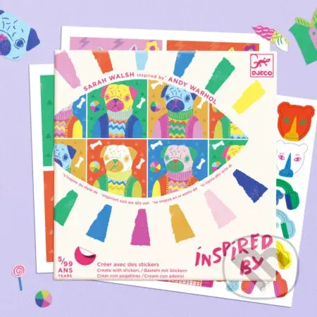 Inspired by Andy Warhol: Pop-artové zvieratká (tvoríme so samolepkami)